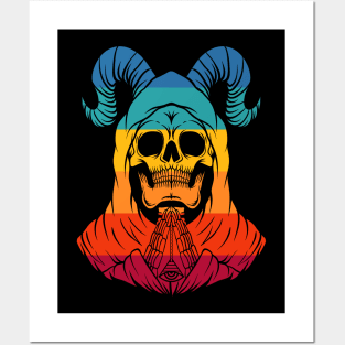 Praying Skull Posters and Art